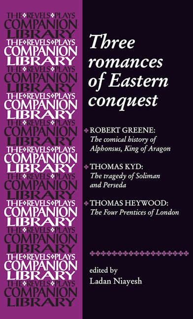 Book cover image for Three romances of Eastern conquest ISBN: 9780719078576