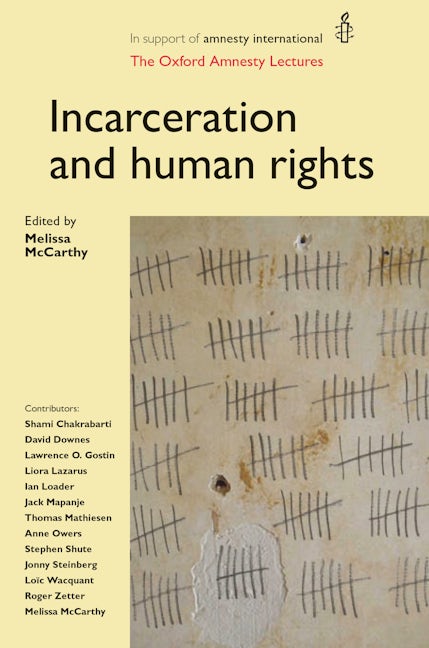 Book cover image for Incarceration and human rights ISBN: 9780719081811