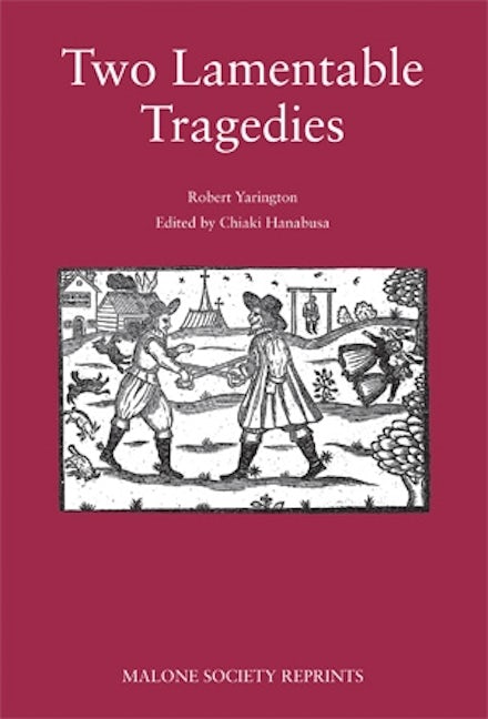 Book cover image for Two lamentable tragedies ISBN: 9780719090622
