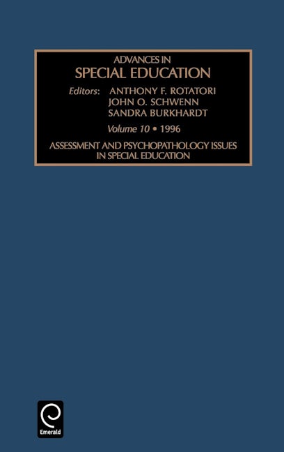 Book cover image for Assessment and Psychopathology Issues in Special Education ISBN: 9780762300853
