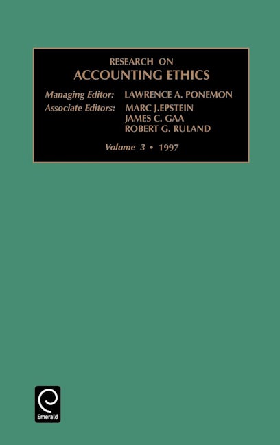 Book cover image for Research on Accounting Ethics ISBN: 9780762301676