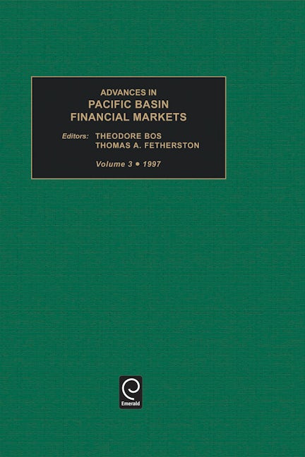 Advances in Pacific Basin Financial Markets