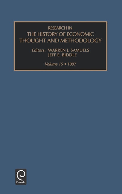 Book cover image for Research in the History of Economic Thought and Methodology ISBN: 9780762302345
