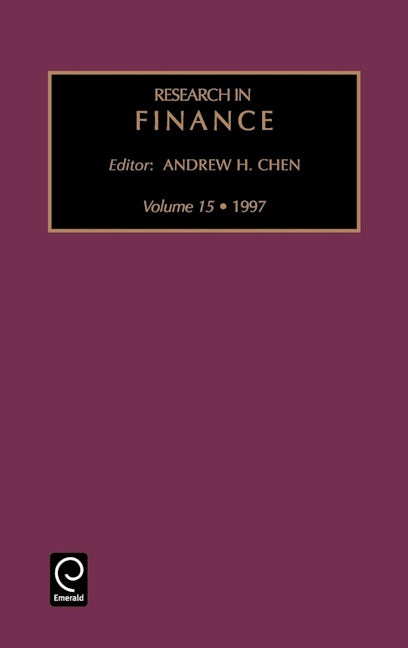 Book cover image for Research in Finance ISBN: 9780762302598