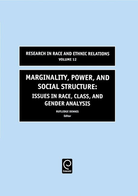 Book cover image for Marginality, Power and Social Structure ISBN: 9780762302772