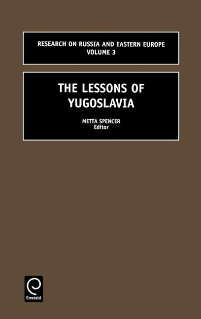 The Lessons of Yugoslavia