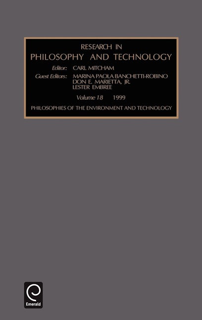 Book cover image for Philosophies of the Environment and Technology ISBN: 9780762304394
