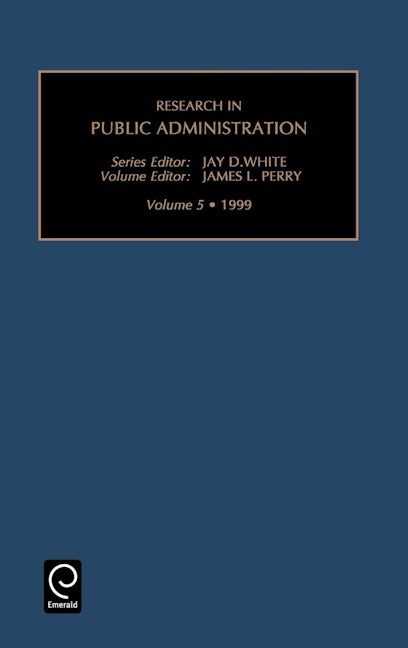 Book cover image for Research in Public Administration ISBN: 9780762305261