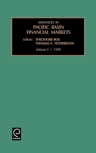 Book cover image for Advances in Pacific Basin Financial Markets ISBN: 9780762306015