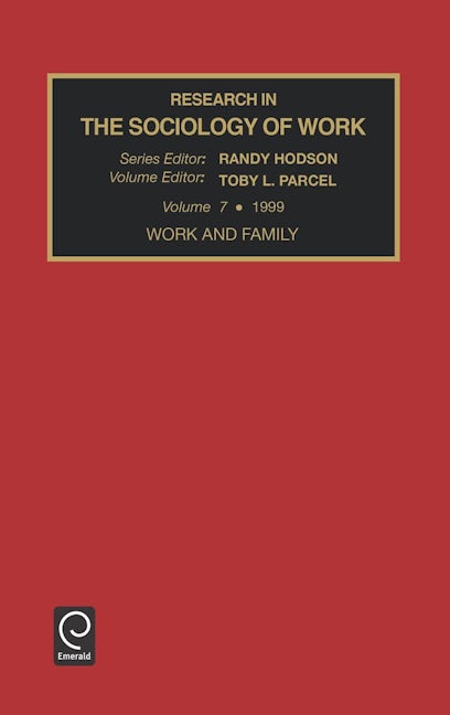 Book cover image for Work and Family ISBN: 9780762306053