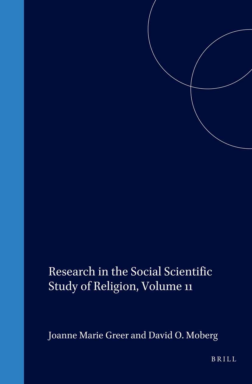 Book cover image for Research in the Social Scientific Study of Religion, Volume 11 ISBN: 9780762306565