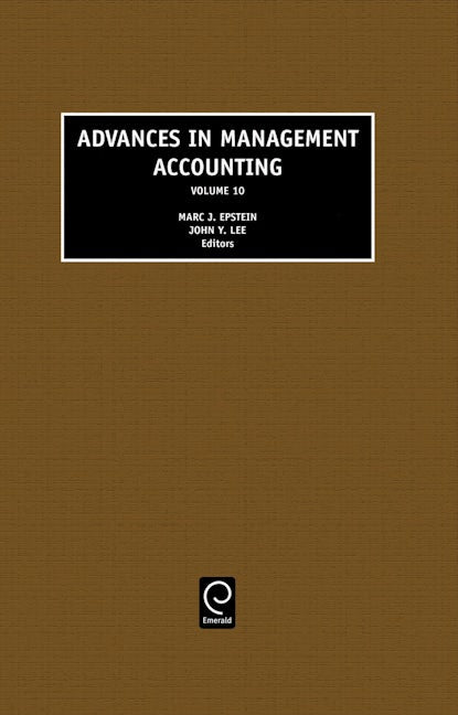 Book cover image for Advances in Management Accounting ISBN: 9780762308255