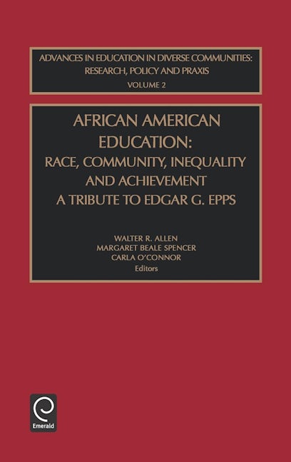 Book cover image for African American Education ISBN: 9780762308293