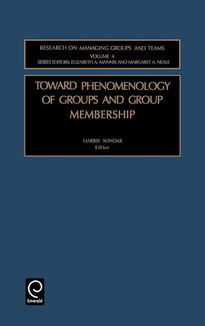 Toward Phenomenology of Groups and Group Membership