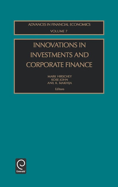 Innovations in Investments and Corporate Finance