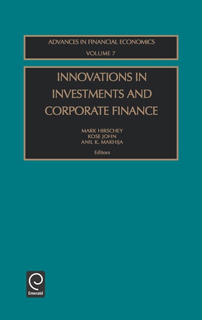Innovations in Investments and Corporate Finance
