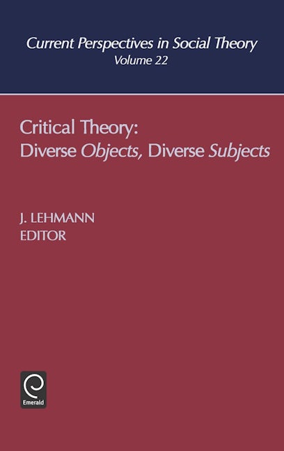 Book cover image for Critical Theory ISBN: 9780762309634
