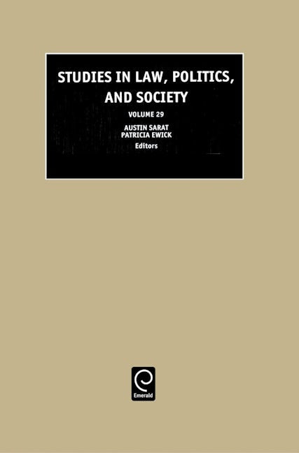Book cover image for Studies in Law, Politics and Society ISBN: 9780762310326