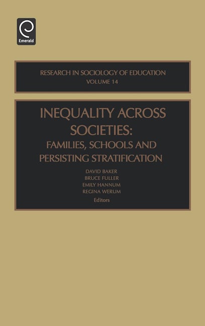 Book cover image for Inequality Across Societies ISBN: 9780762310616