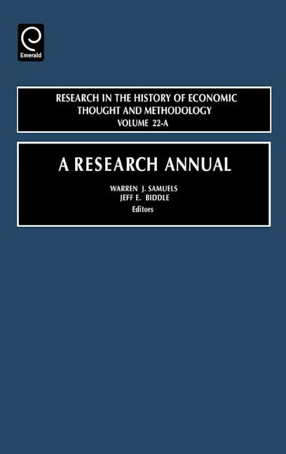 Book cover image for A Research Annual ISBN: 9780762310890