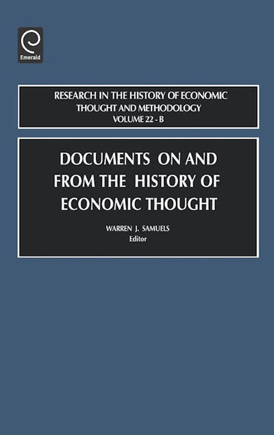 Documents on and from the History of Economic Thought