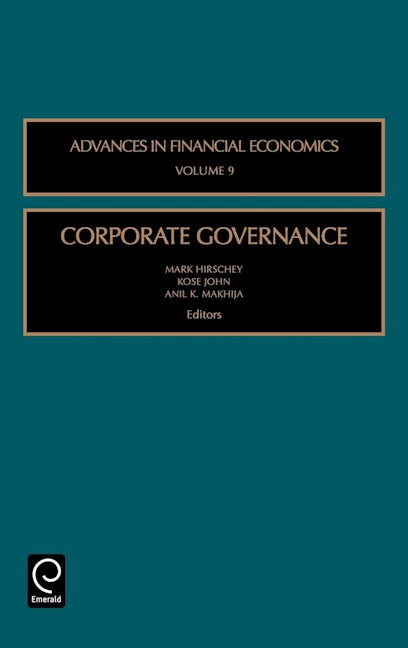 Book cover image for Corporate Governance ISBN: 9780762311330