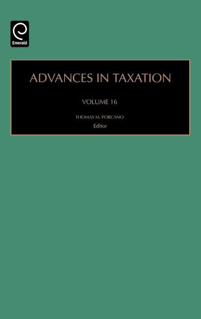 Book cover image for Advances in Taxation ISBN: 9780762311347