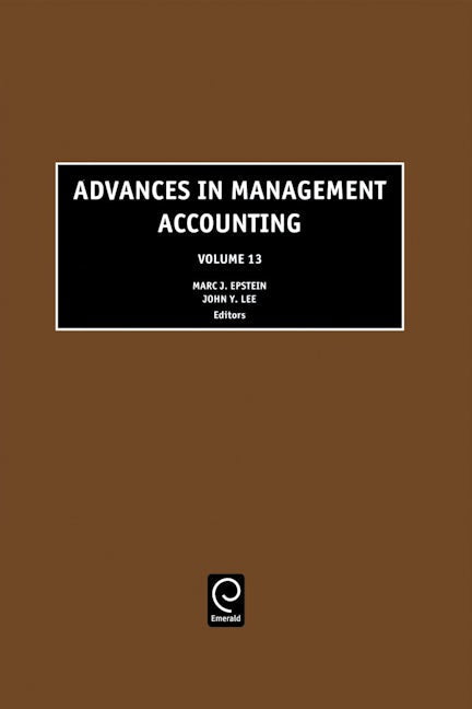 Book cover image for Advances in Management Accounting ISBN: 9780762311392