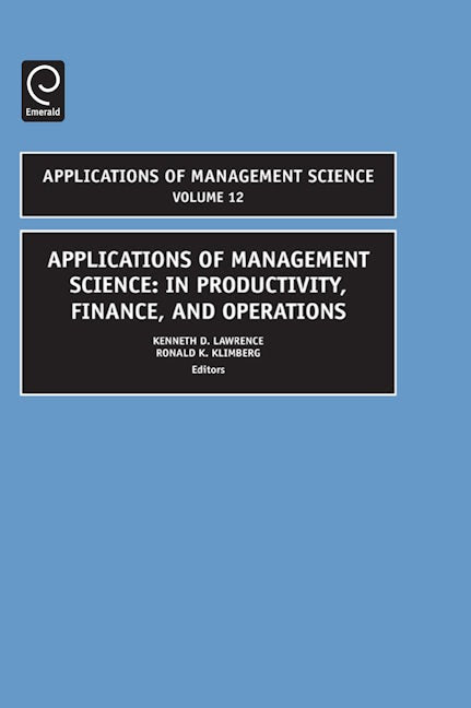 Book cover image for In Productivity, Finance, and Operations ISBN: 9780762312214