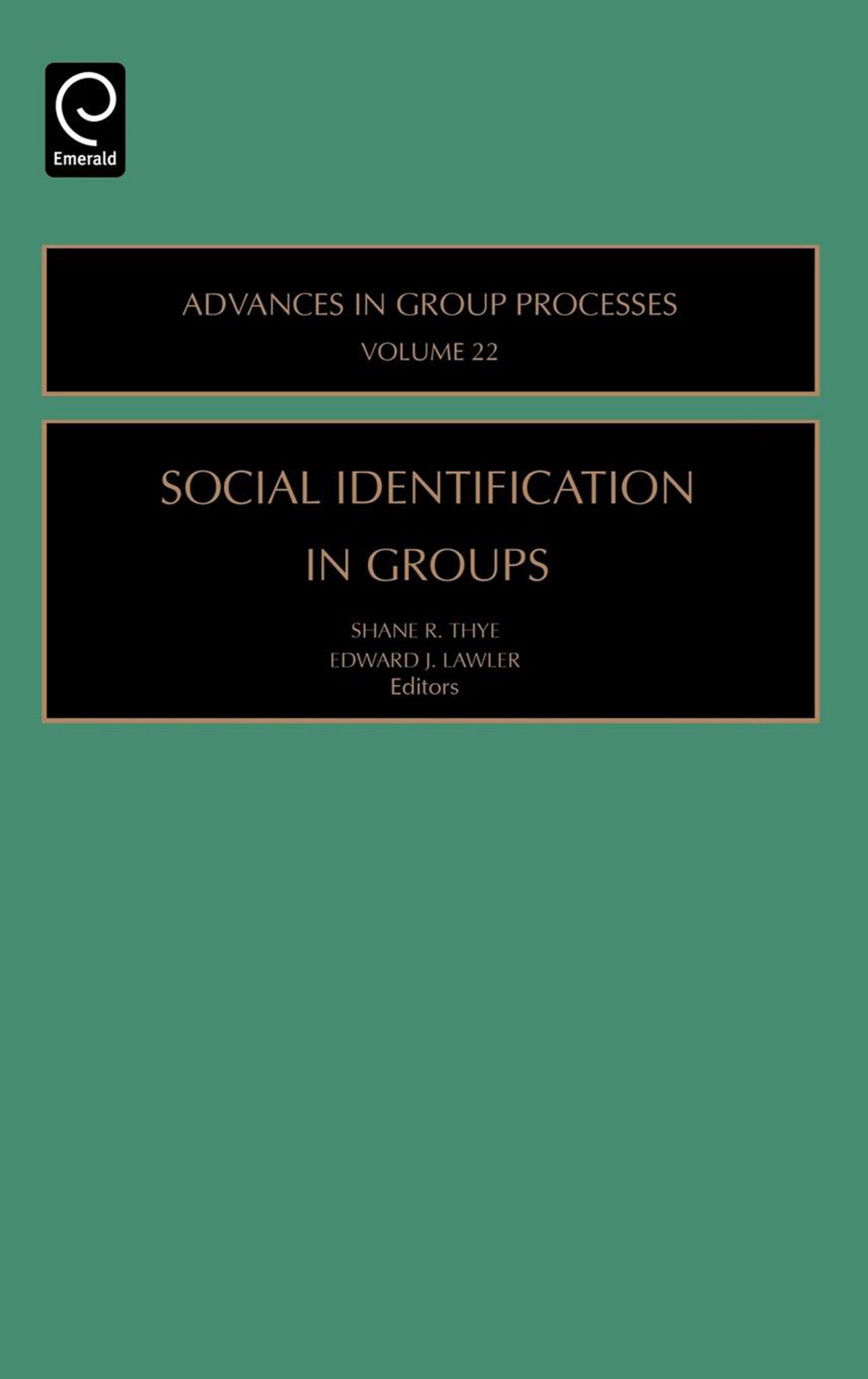 Cover image for Social Identification in Groups ISBN 9780762312238