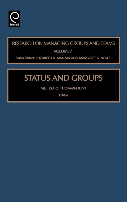 Book cover image for Status and Groups ISBN: 9780762312290