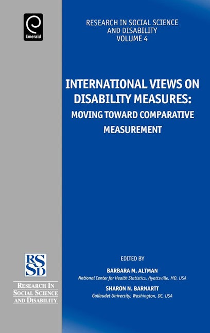 Book cover image for International Views on Disability Measures ISBN: 9780762312825