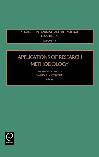 Book cover image for Applications of Research Methodology ISBN: 9780762312955