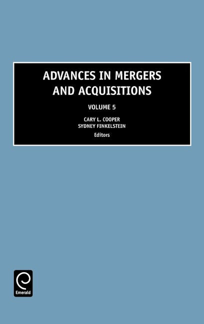 Book cover image for Advances in Mergers and Acquisitions ISBN: 9780762313372