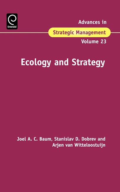 Book cover image for Ecology and Strategy ISBN: 9780762313389