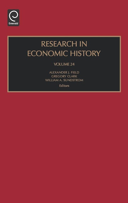 Book cover image for Research in Economic History ISBN: 9780762313440