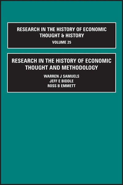 Research in the History of Economic Thought and Methodology (Part A, B & C)