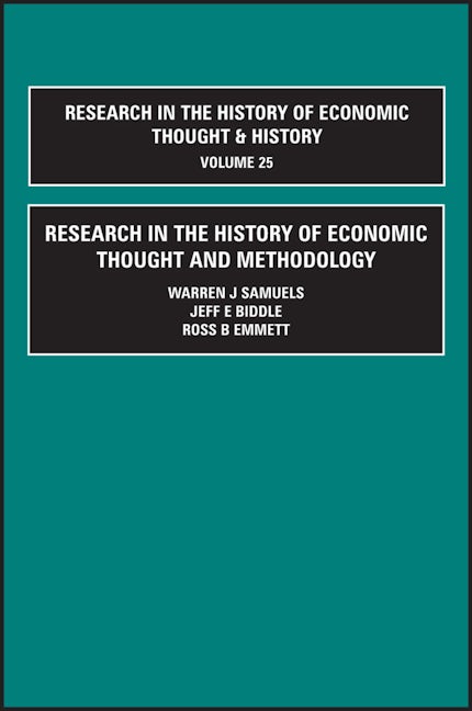 Research in the History of Economic Thought and Methodology (Part A, B & C)