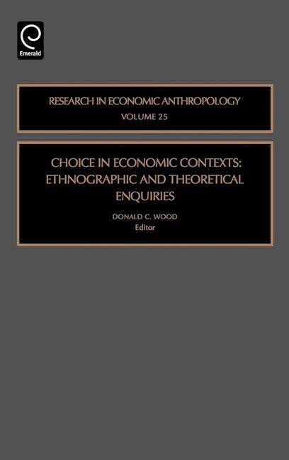 Book cover image for Choice in Economic Contexts ISBN: 9780762313754