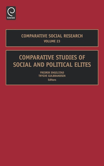 Book cover image for Comparative Studies of Social and Political Elites ISBN: 9780762313792