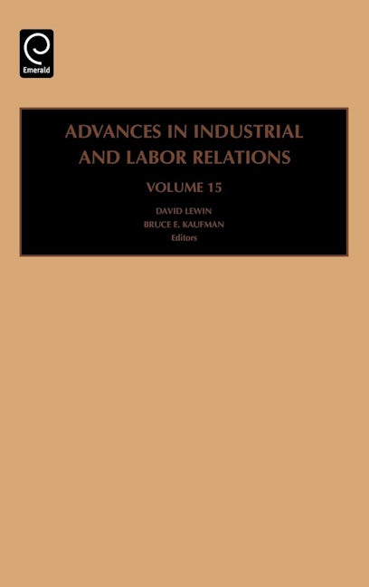Book cover image for Advances in Industrial and Labor Relations ISBN: 9780762313860