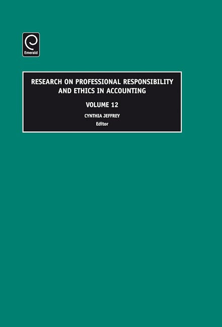 Book cover image for Research on Professional Responsibility and Ethics in Accounting ISBN: 9780762313938