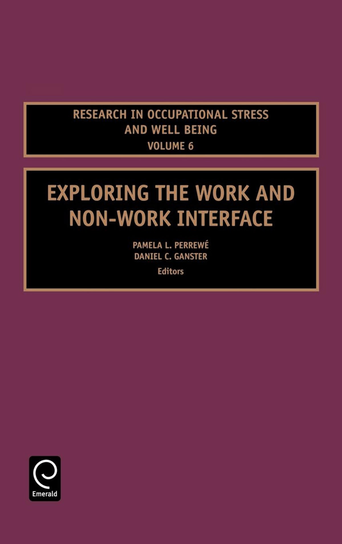 Cover image for Exploring the Work and Non-Work Interface ISBN 9780762314447