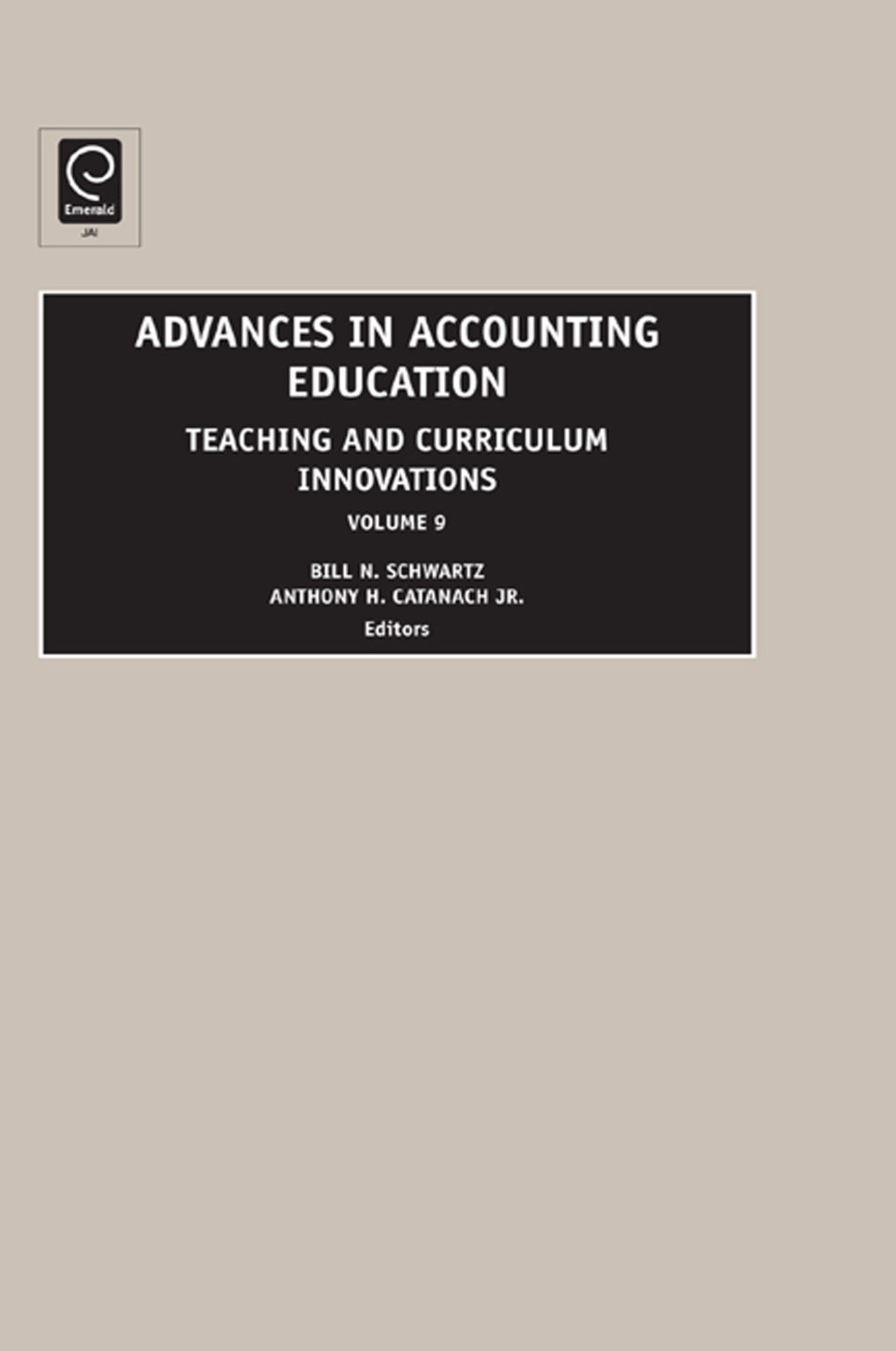 Cover image for Advances in Accounting Education ISBN 9780762314584