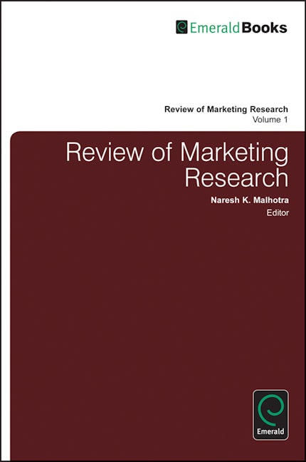 Book cover image for Review of Marketing Research ISBN: 9780765613042