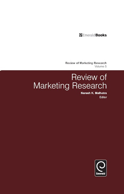 Book cover image for Review of Marketing Research ISBN: 9780765621252