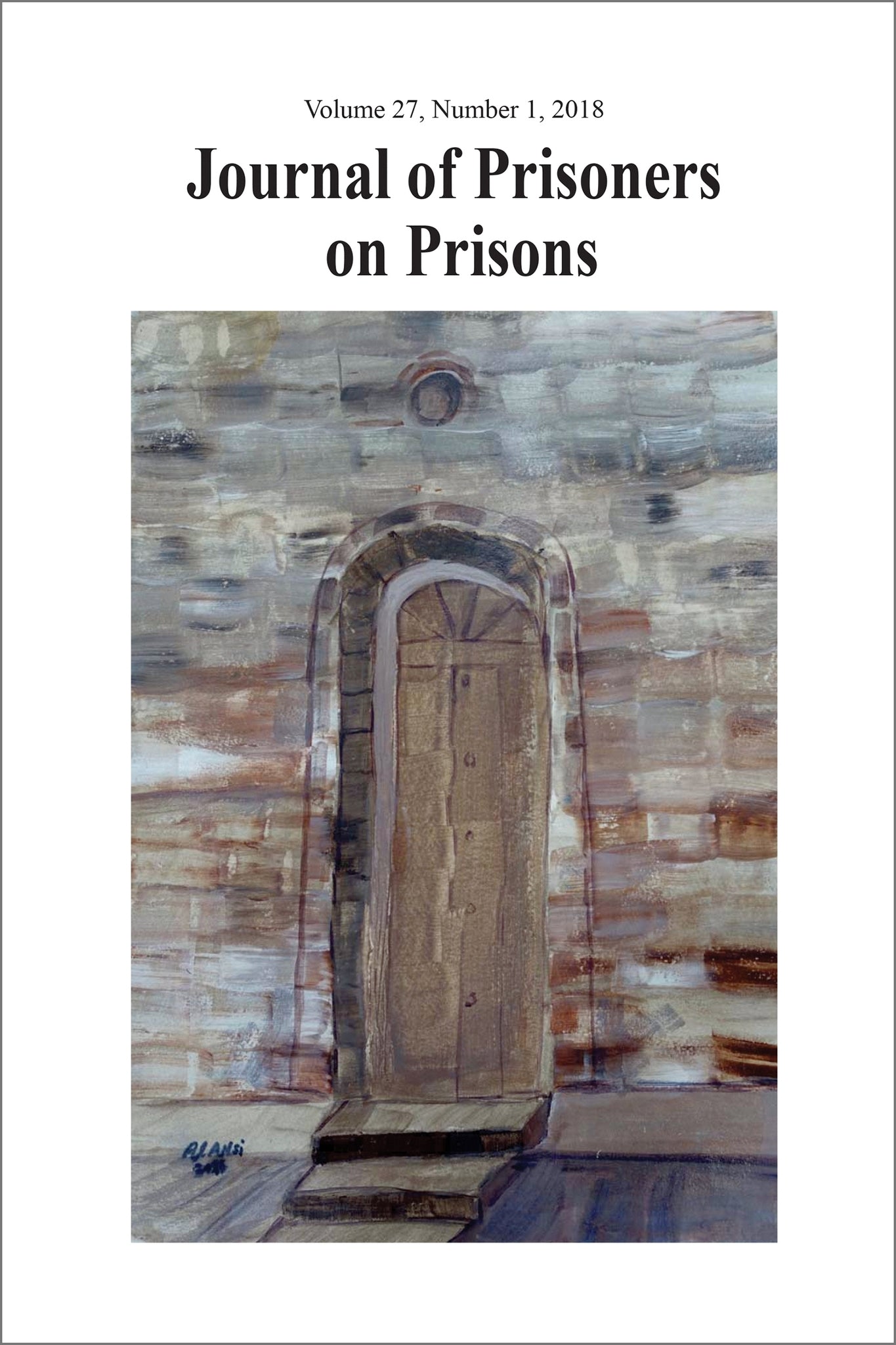 Cover image for Journal of Prisoners on Prisons, V27 #1 ISBN 9780776627601
