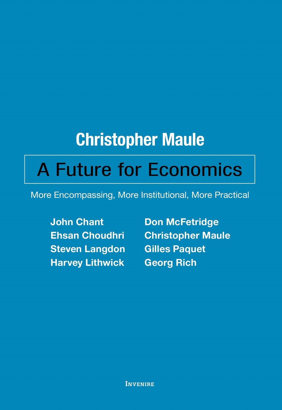 Cover image for A Future for Economics ISBN 9780776638942