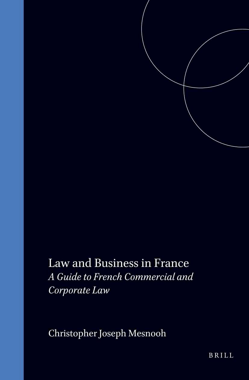 Book cover image for Law and Business in France ISBN: 9780792326823