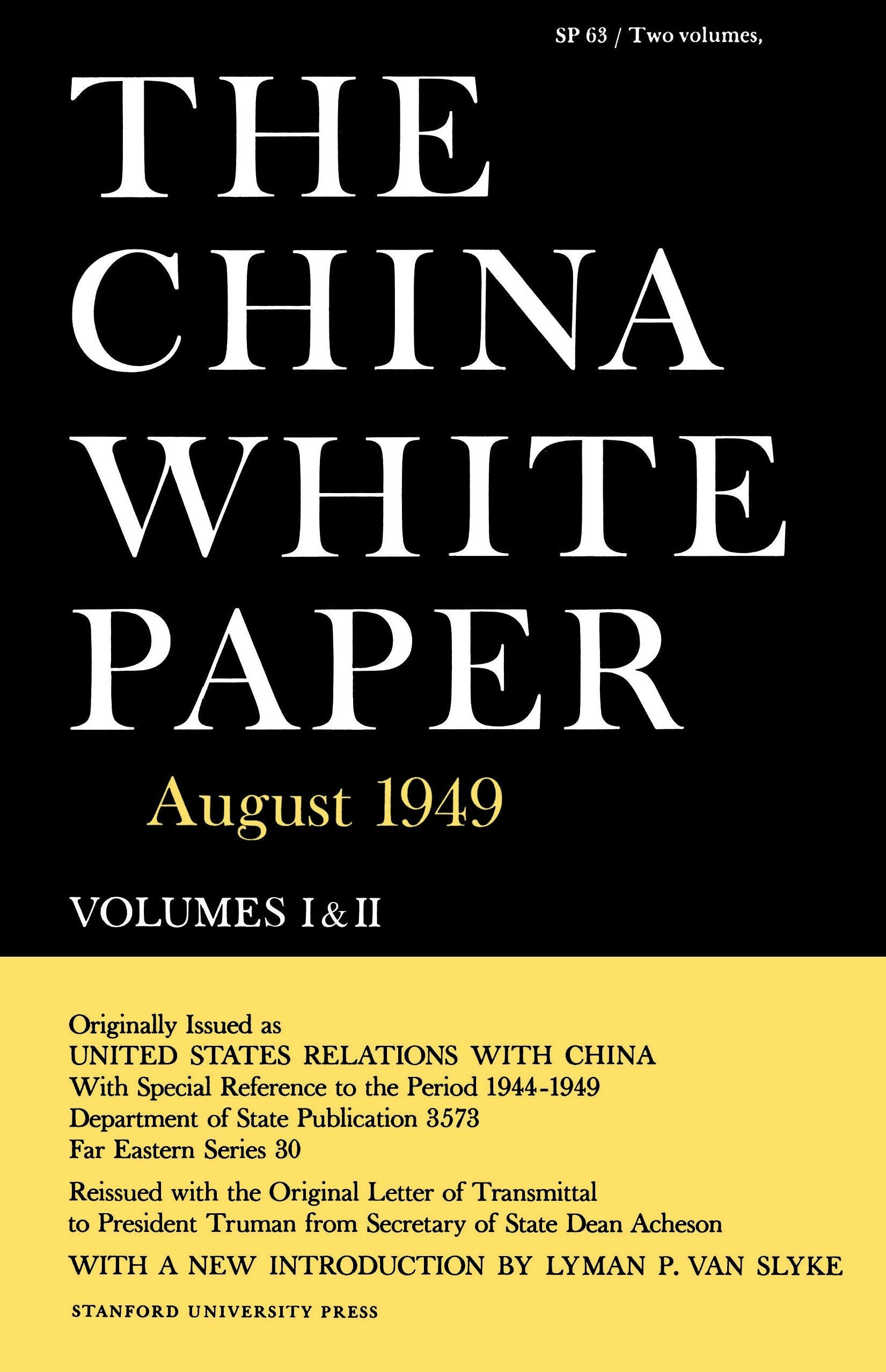 Book cover image for The China White Paper ISBN: 9780804706087